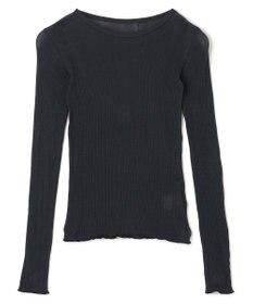 uncrave 【手洗い可】シアー ランダムリブ カットソー（uncrave STANDARD）