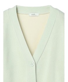 earth music&ecology バイカラースポンディッシュカーディガン