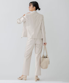 23区 S 【セットアップ対応/洗える】ストレッチポンチ ノーカラー ジャケット