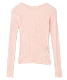 uncrave 【手洗い可】シアー ランダムリブ カットソー（uncrave STANDARD）