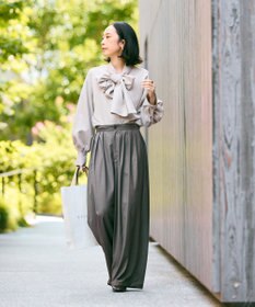 #Newans 【洗濯機可/しわになりにくい】ベリーワイドパンツ