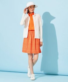 23区GOLF 【WOMEN】便利なUV羽織！【吸水速乾/UVカット】ラメボーダージャージ