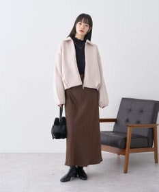 earth music&ecology ダンボールニットZIPブルゾン