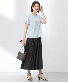 J.PRESS LADIES L 【WEB限定カラーあり・洗える】コットンスムース ハシゴレース カットソー