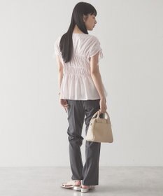 AMERICAN HOLIC 【予約】シャーリングショルダーリボンプルオーバー