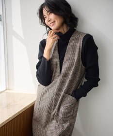 ANY L 【洗濯機可】ウォームニットリブタートルネック