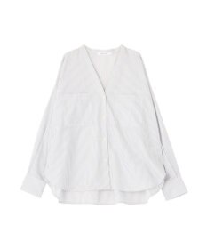 AMERICAN HOLIC 【イージーケア】ストライプVネックシャツ