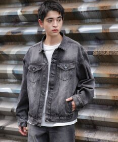 WEGO 【ユニセックス着用ITEM】BIGデニムジャケット