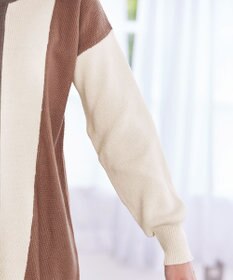 Tiaclasse 【洗える】配色ニットチュニック