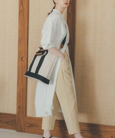 TOPKAPI 【Breath TOPKAPI】スコッチグレイン ネオレザー 縦型 A4 トート バッグ ショルダー付き L