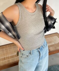 WEGO 【カップ付きインナー/SMサイズ展開】なちゅ盛れカップインアメスリタンク