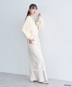 earth music&ecology 【予約】Disney/キラキラモチーフ刺繍オフショルスウェット