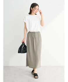 Green Parks プリーツドッキングフレンチワンピース