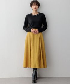 23区 S 【洗える】プレザンスジャカード タックスカート