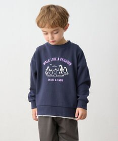 ANY KIDS アニマルプリント 裏毛トレーナー