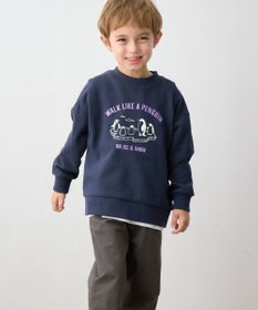 ANY KIDS アニマルプリント 裏毛トレーナー