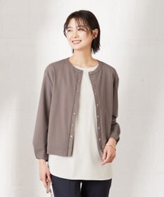 J.PRESS LADIES L 【洗える】Hari-Puru jersey カーディガン