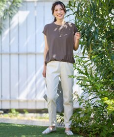 ANY L 【洗濯機可/UVケア】シルケットスムースドロストＴシャツ