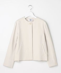 J.PRESS LADIES S 【WEB限定カラーあり】ツムギートflannel ノーカラー ジャケット