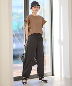 ANY 異素材コンビフリルスリーブプルオーバー