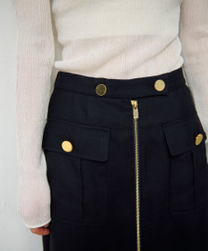 GRACE CONTINENTAL バイカラージップスカート