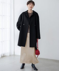 23区 【洗える】テクスチャーサテン ナロー スカート