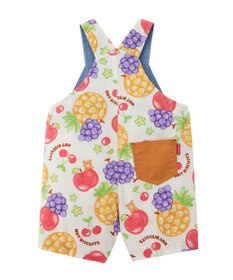 MIKI HOUSE HOT BISCUITS 【ビーンズ×フルーツシリーズ】【70-110cm】5分丈オーバーオール