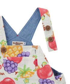 MIKI HOUSE HOT BISCUITS 【ビーンズ×フルーツシリーズ】【70-110cm】5分丈オーバーオール