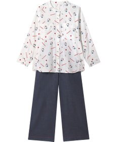 ワコール／睡眠科学 パジャマ 長袖 長ズボン 綿100%(本体) 寝返りしやすい 【睡眠科学×サンリオキャラクターズ】 レディース YDX651 睡眠科学／ワコール