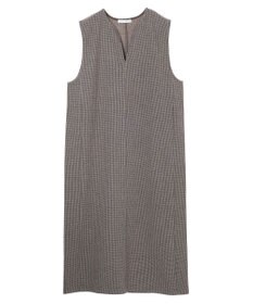 Green Parks 柄圧縮ポンチキーネックジャンスカ