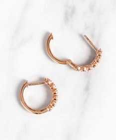 TOCCA 【WEB限定】FRILL DIAMOND PIERCED EARRINGS K10 ダイヤモンド ピアス