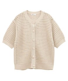 CRAFT STANDARD BOUTIQUE ハーフスリーブメッシュニットカーディガン