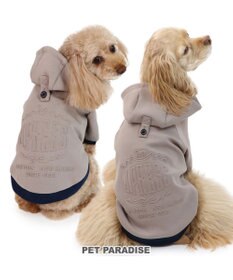 PET PARADISE J.PRESS エンボス パーカー 《グレー》 中型犬