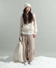 CRAFT STANDARD BOUTIQUE ブークレ風カットソーパンツ