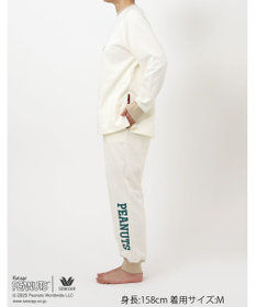 WACOAL ワコール_リラックス＆スリープ パジャマ 長袖 長ズボン 綿100%(本体) ガーゼ裏毛素材 PEANUTS レディース FDX555 /ワコール