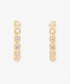 TOCCA 【WEB限定】FRILL DIAMOND PIERCED EARRINGS K10 ダイヤモンド ピアス