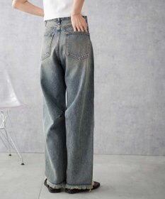 WEGO ヴィンテージウォッシュカーブデニムパンツ