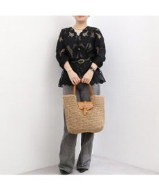 UNBILLION カシュカシュ cachecache / ベルトフラップクロッシェトート カゴバッグ