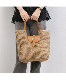 UNBILLION カシュカシュ cachecache / ベルトフラップクロッシェトート カゴバッグ