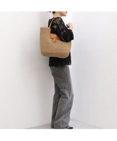 UNBILLION カシュカシュ cachecache / ベルトフラップクロッシェトート カゴバッグ