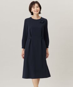 J.PRESS LADIES 【セットアップ対応・洗える】セラテリーダブルクロス ワンピース