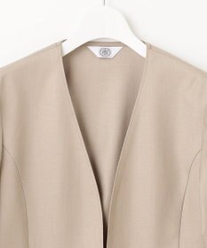 J.PRESS LADIES 【セットアップ対応・洗える・UVケア・速乾】 OXIJEWELストレッチ ノーカラー ジャケット