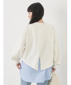 earth music&ecology ＳＥＴ２点カットプルオーバー＋シャツドッキングタンク