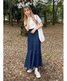 Green Parks ケーブル半袖ニット