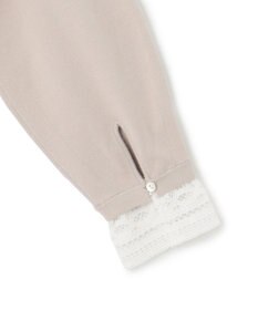 23区 S 【洗える】ヴィスコースストレッチ レースコンビ ニット