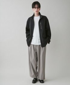 WEGO 起毛TR ワイドストレートスラックス