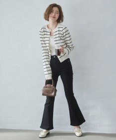 WEGO 【美脚パンツ】ストレッチフレアデニムパンツ