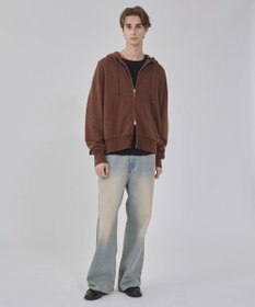 WEGO 【ユニセックス着用ITEM/ウエスト調整可】フレアデニムパンツ