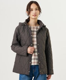 J.PRESS LADIES L 【WEB限定カラーあり】コンパクトタフタキルティング フーデッド コート
