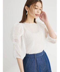 Green Parks ・ＡＮＤ　ＳＥＡＲＣＨ　シアーパワーショルダーブラウス